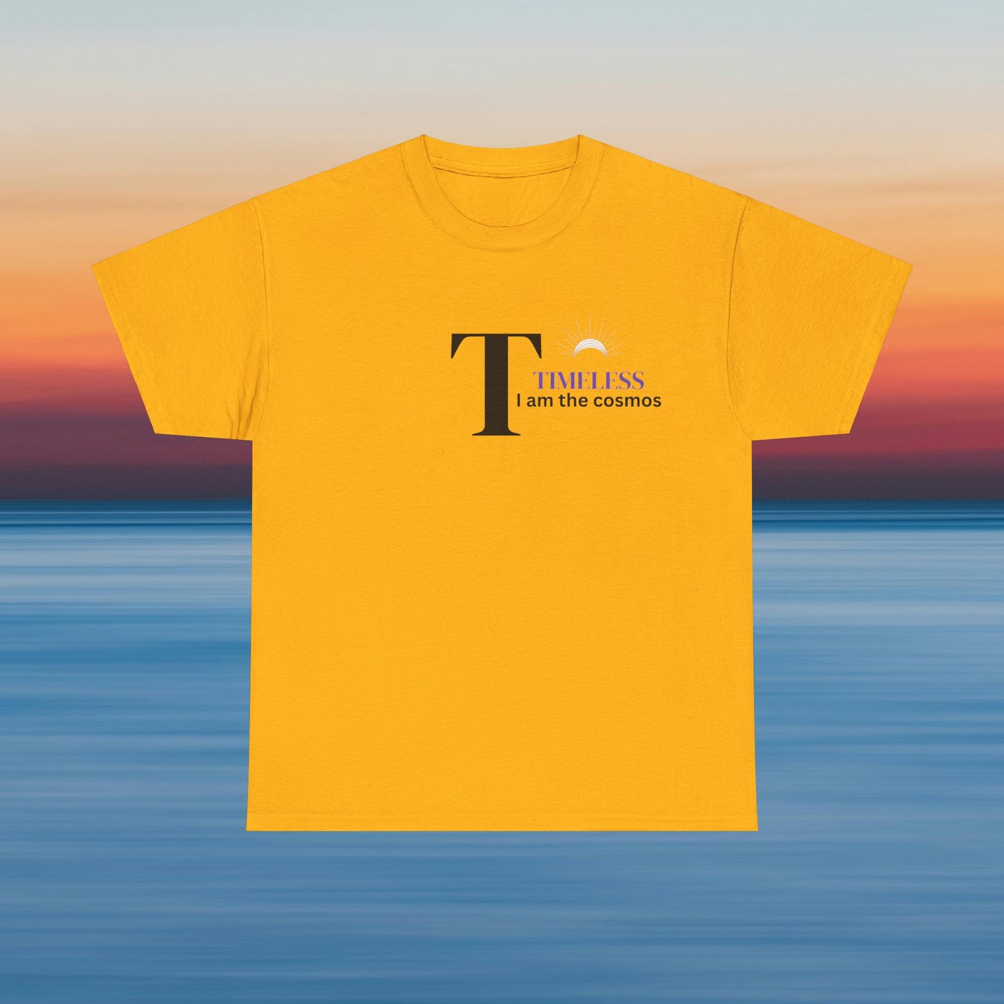 T is for Timeless: Enjoy life in this Unisex Heavy Cotton Tee