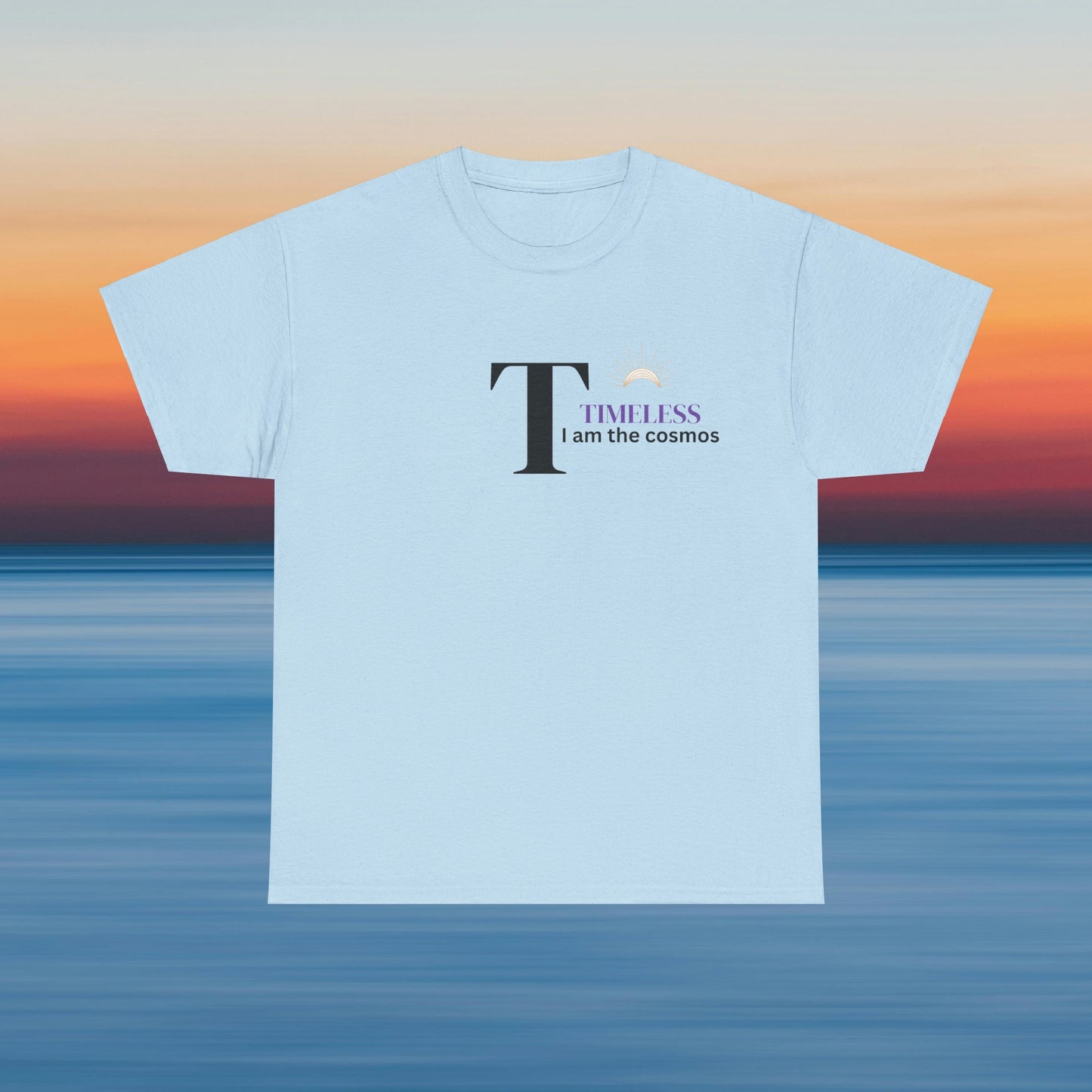 T is for Timeless: Enjoy life in this Unisex Heavy Cotton Tee