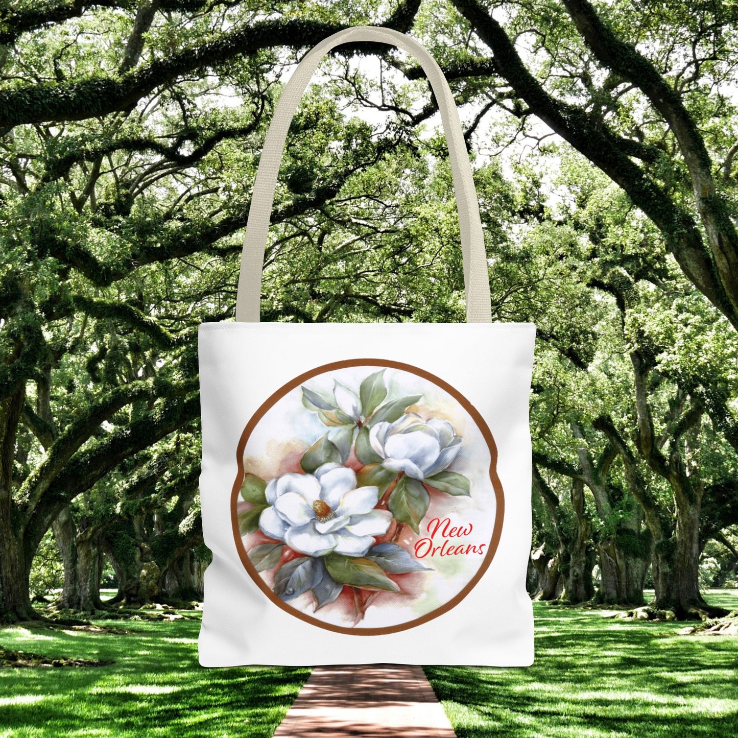 New Orleans Summer Magnolias Shopping Tote Bag