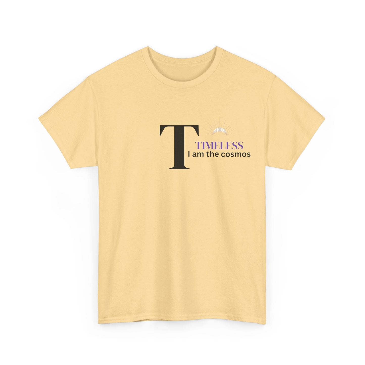 T is for Timeless: Enjoy life in this Unisex Heavy Cotton Tee