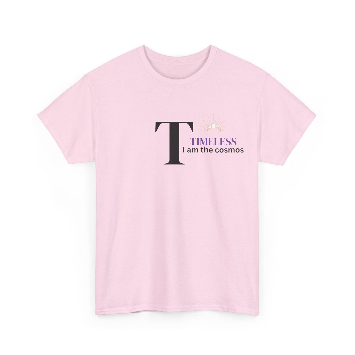 T is for Timeless: Enjoy life in this Unisex Heavy Cotton Tee