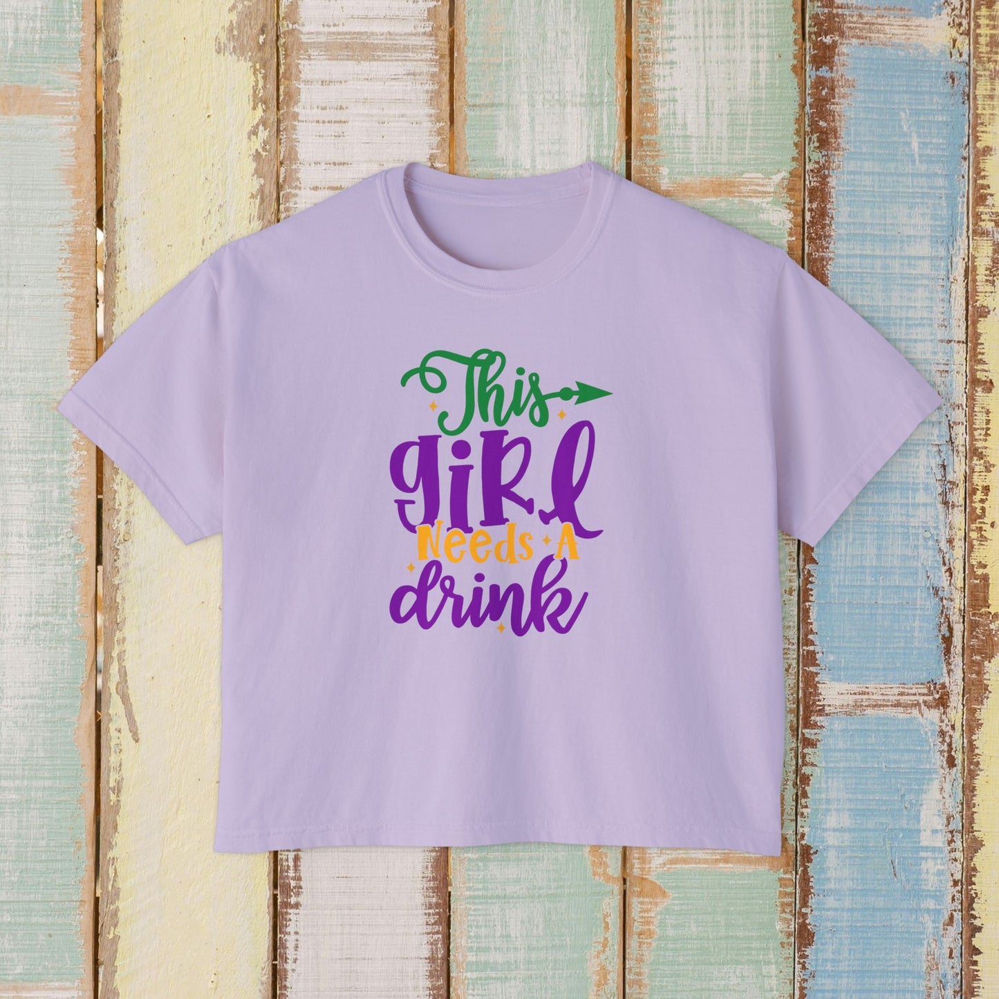 Mardi Gras Women's Boxy Tee