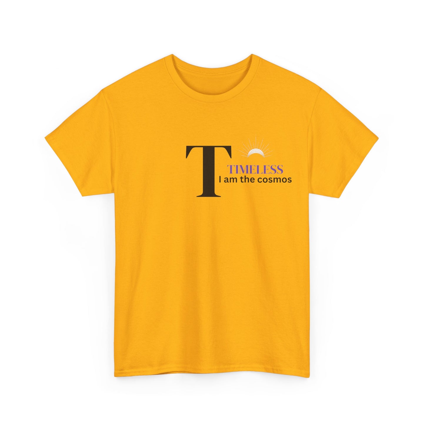 T is for Timeless: Enjoy life in this Unisex Heavy Cotton Tee