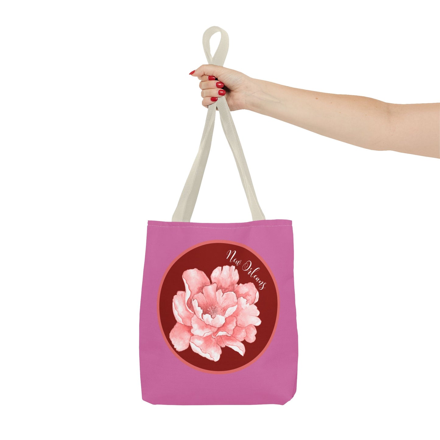 New Orleans Summer Peony Flower Shopping Tote Bag