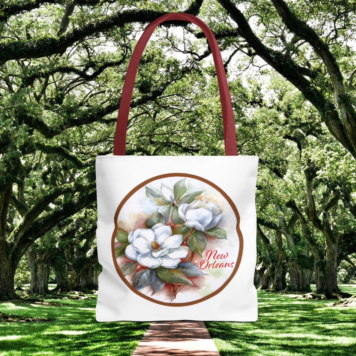 New Orleans Summer Magnolias Shopping Tote Bag