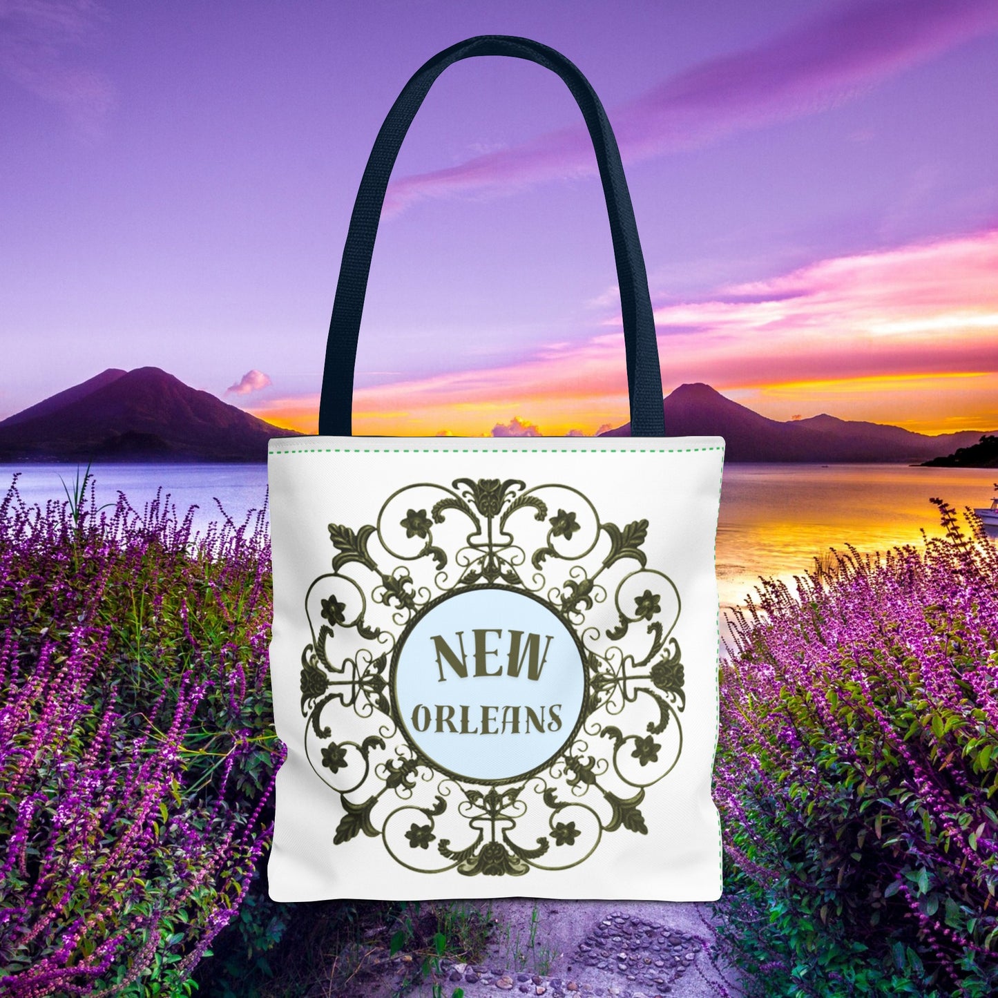 New Orleans Fleur de Lis Shopping Tote Bag