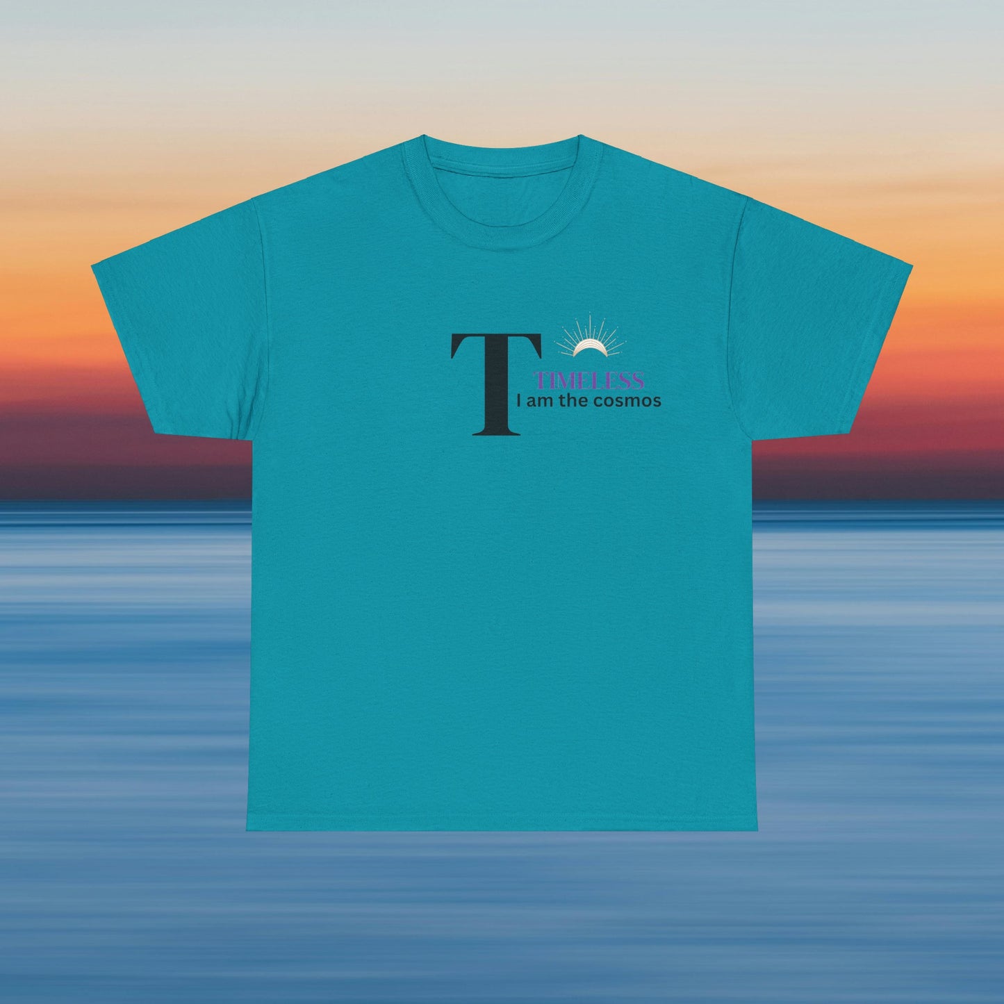 T is for Timeless: Enjoy life in this Unisex Heavy Cotton Tee