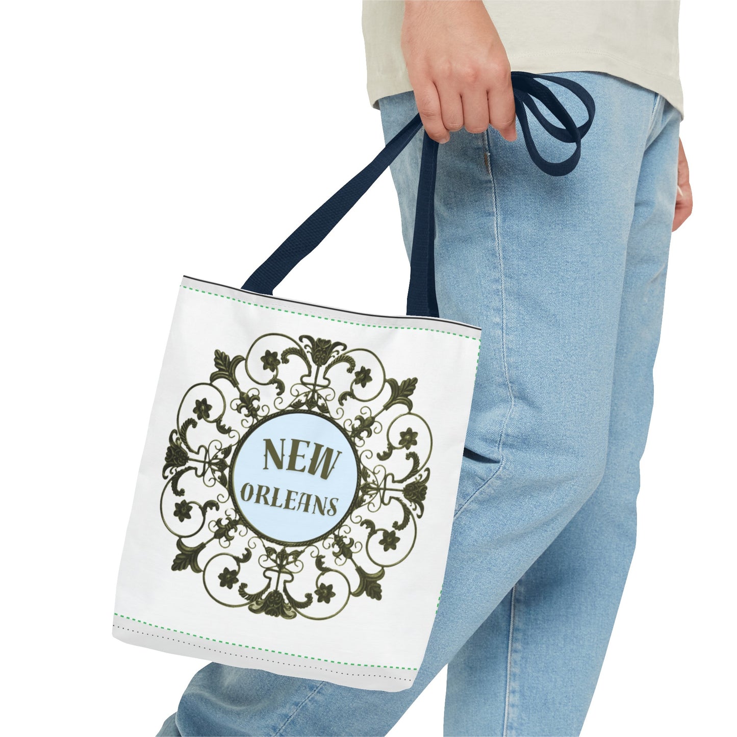 New Orleans Fleur de Lis Shopping Tote Bag