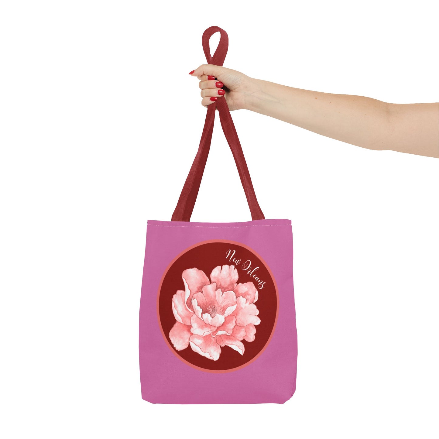 New Orleans Summer Peony Flower Shopping Tote Bag