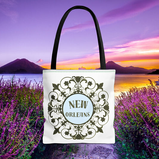 New Orleans Fleur de Lis Shopping Tote Bag