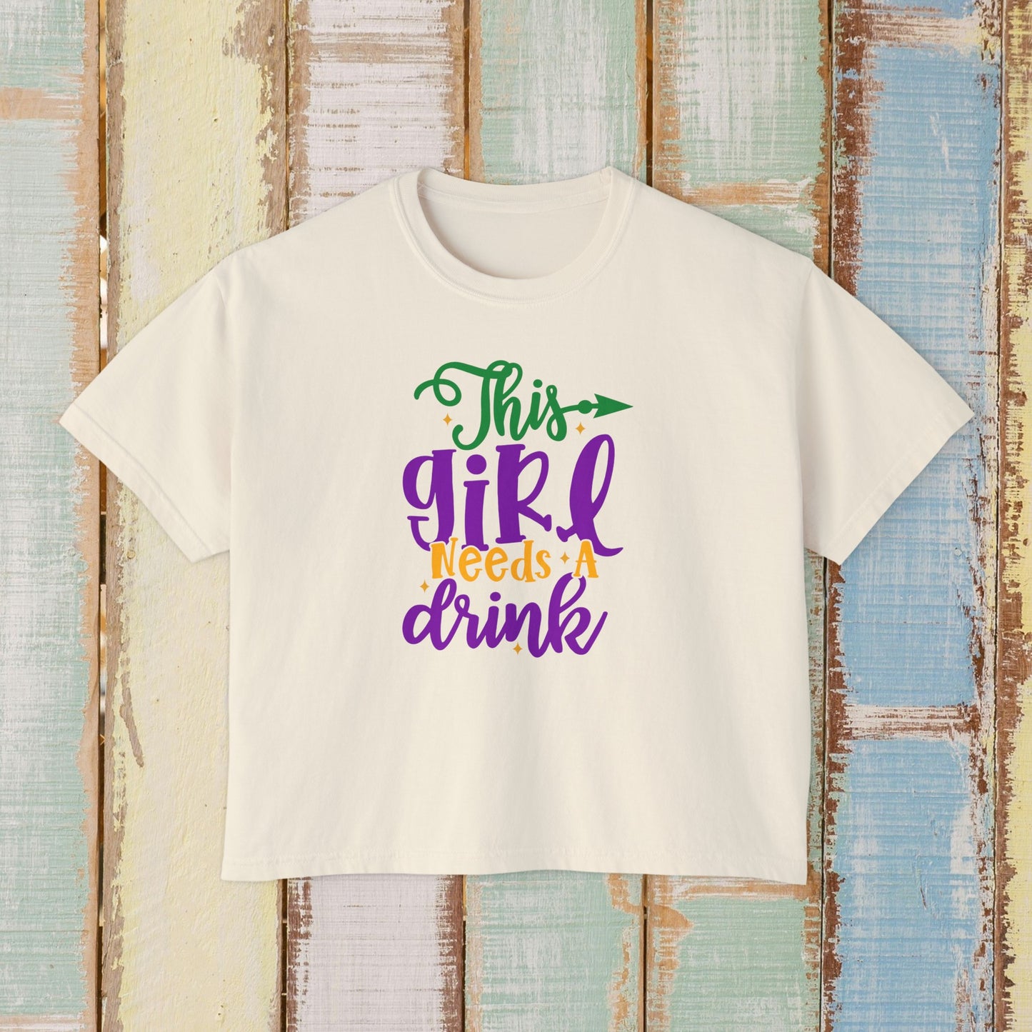 Mardi Gras Women's Boxy Tee