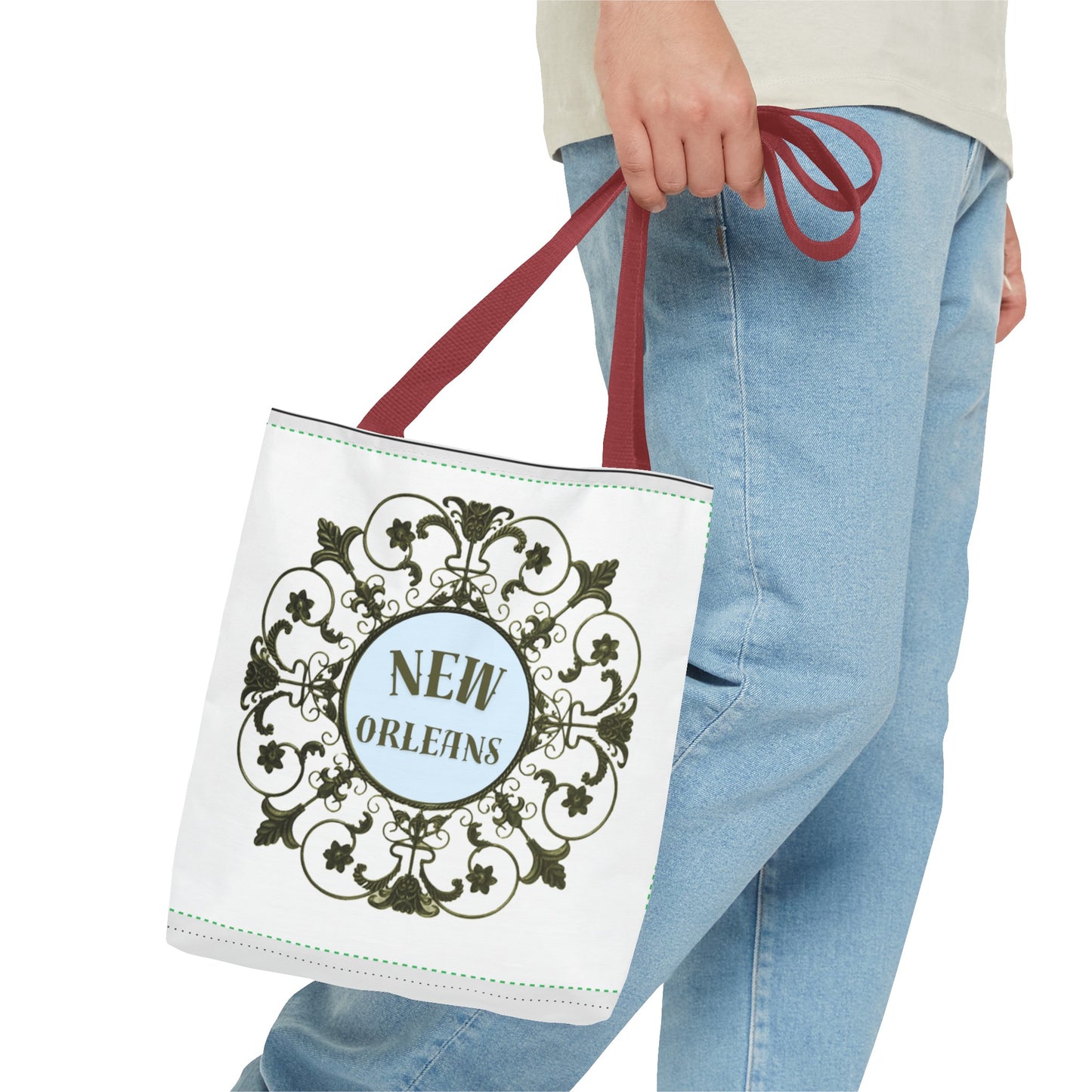 New Orleans Fleur de Lis Shopping Tote Bag