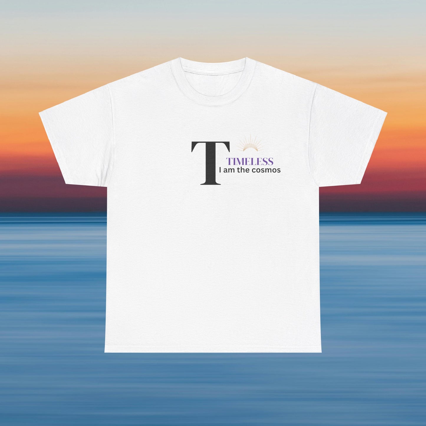 T is for Timeless: Enjoy life in this Unisex Heavy Cotton Tee