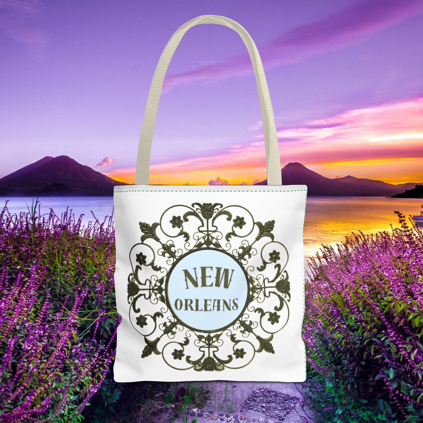 New Orleans Fleur de Lis Shopping Tote Bag