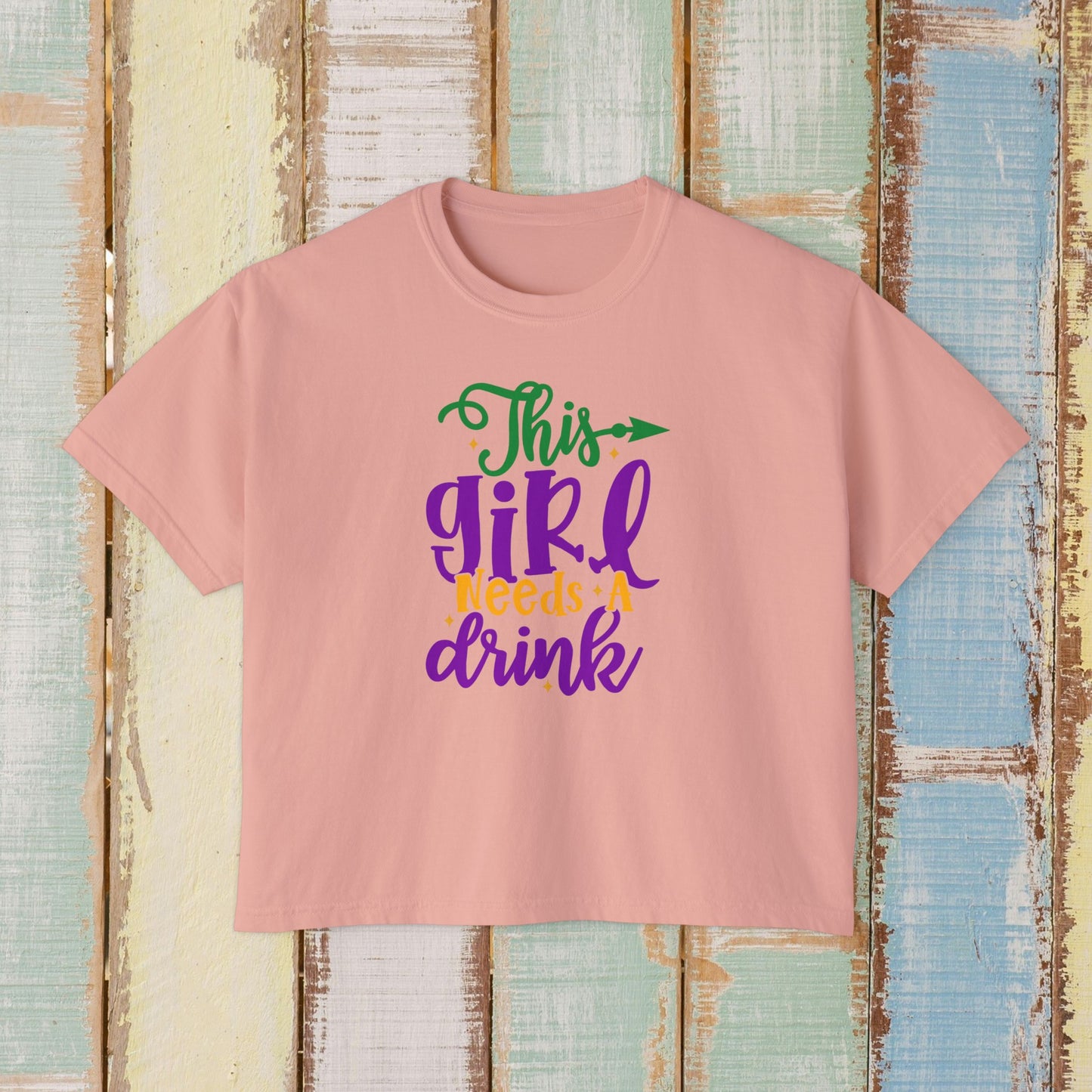 Mardi Gras Women's Boxy Tee