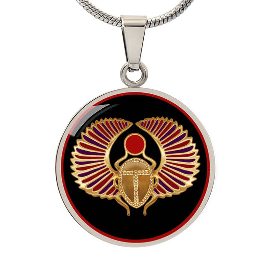 Egyptian Mystic Winged Scarab Pendant